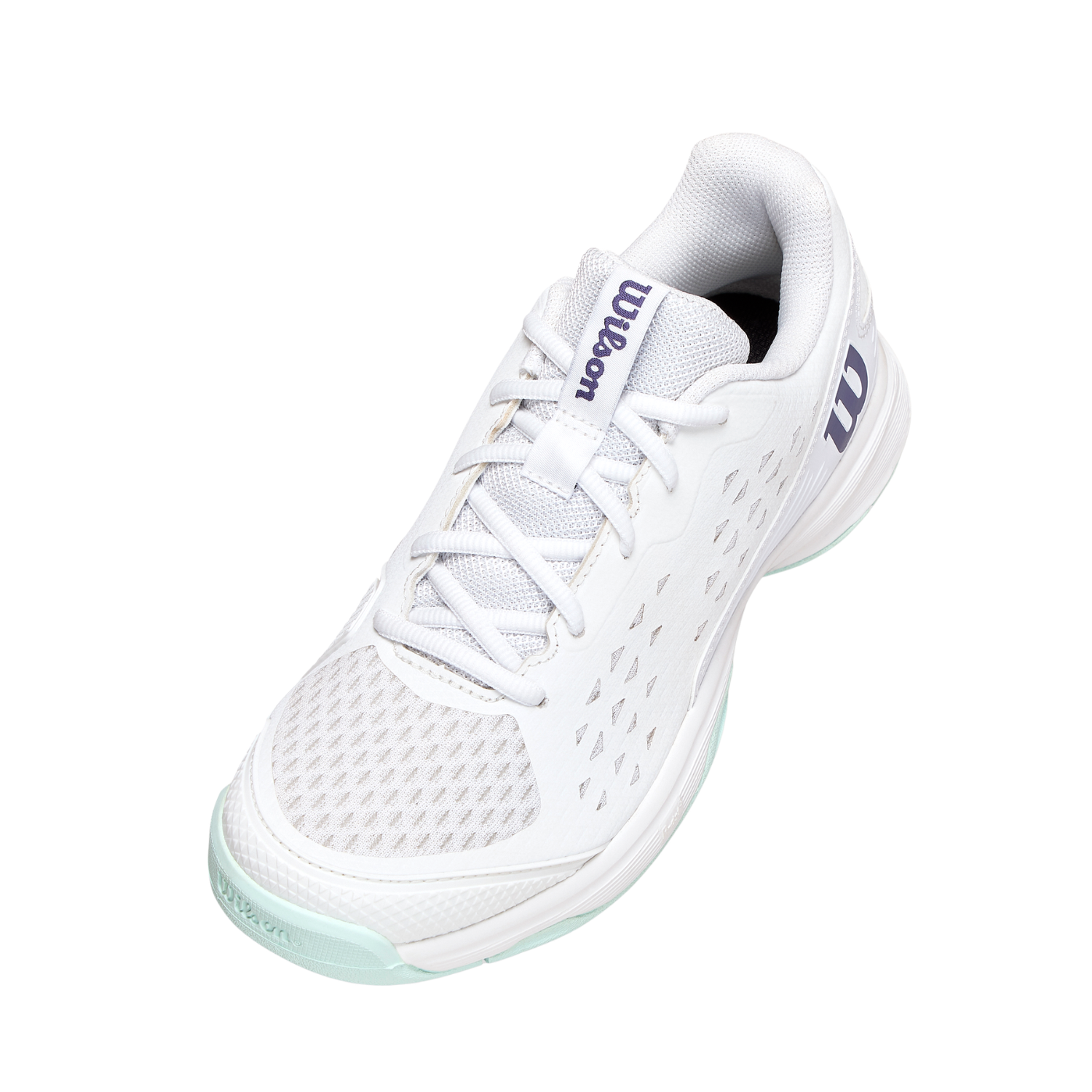 Wilson Rush Pro Ace Junior L Tennis Shoe - White/Bay/Skipper Blue Tennis Shoes Wilson