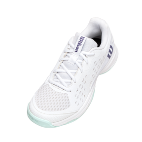 Wilson Rush Pro Ace Junior L Tennis Shoe - White/Bay/Skipper Blue Tennis Shoes Wilson