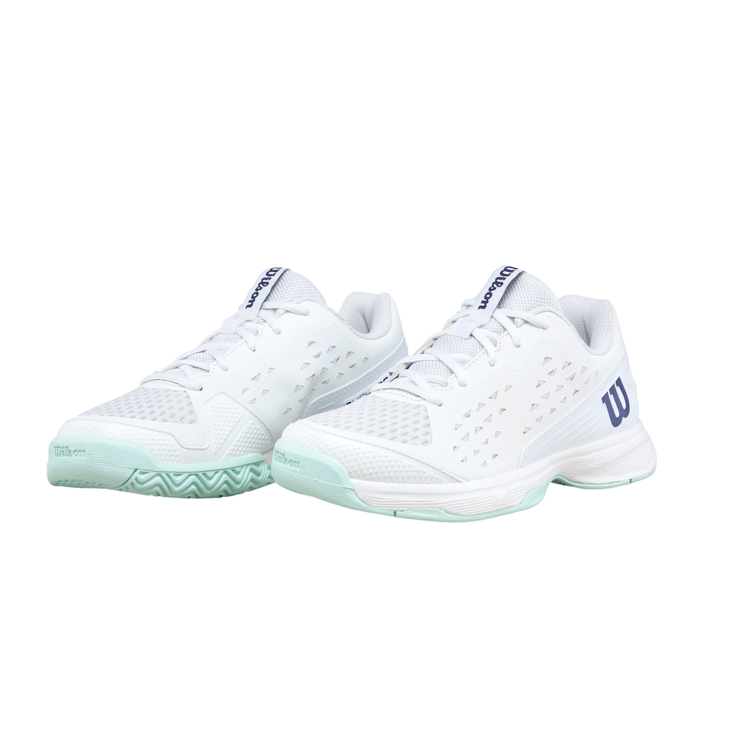 Wilson Rush Pro Ace Junior L Tennis Shoe - White/Bay/Skipper Blue Tennis Shoes Wilson