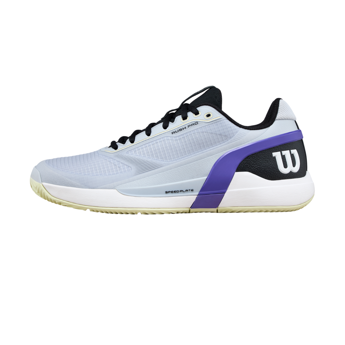 Wilson Rush Pro 5 Clay Tennis Shoe Men - Grey Dawn/Black/Tender Yellow Grey Dawn Black Tender Yellow Tennis Shoes Wilson