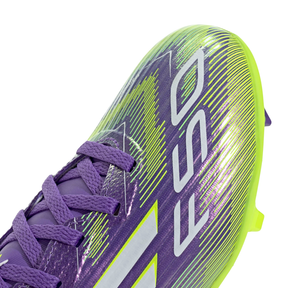 Adidas F50 League FG/MG Shoes Junior - Purple/White/Lemon shoes Adidas