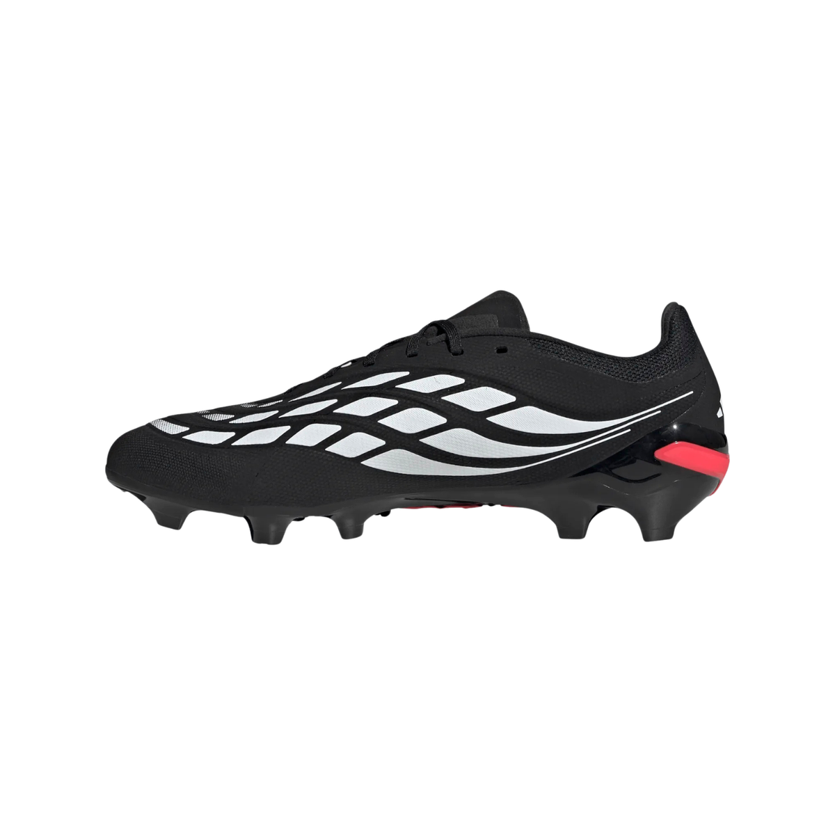 Adidas Predator League FG Football Boots - Black/White/Red Black White Red shoes Adidas