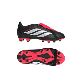Adidas Predator Club FT FG Football Boots Kids - Black/White/Red shoes Adidas