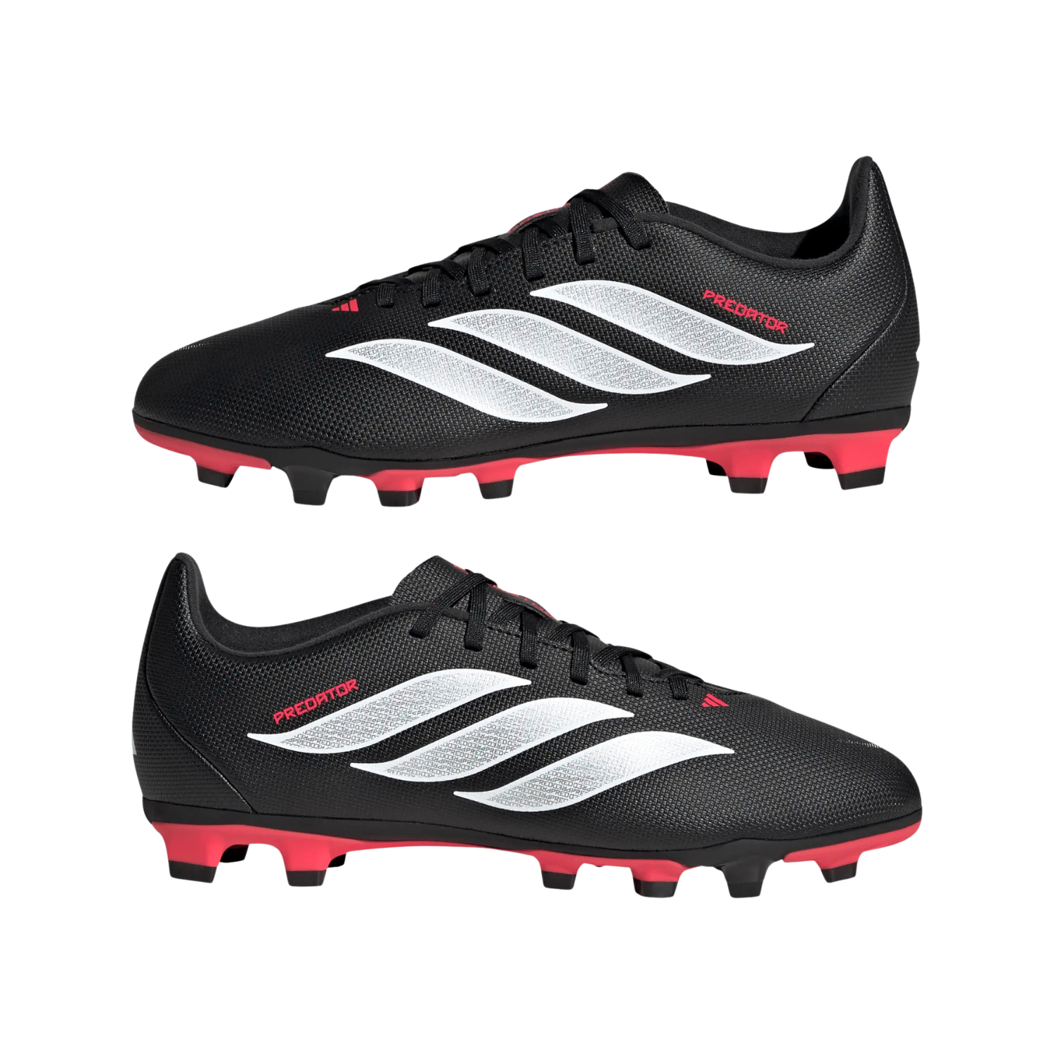Adidas Predator Club FG/MG Junior - Black/White/Red shoes Adidas
