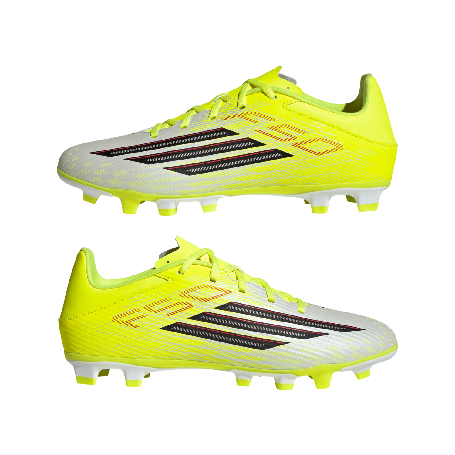 Adidas F50 Club FG/MG Football Boots - Yellow/Black/Red shoes Adidas