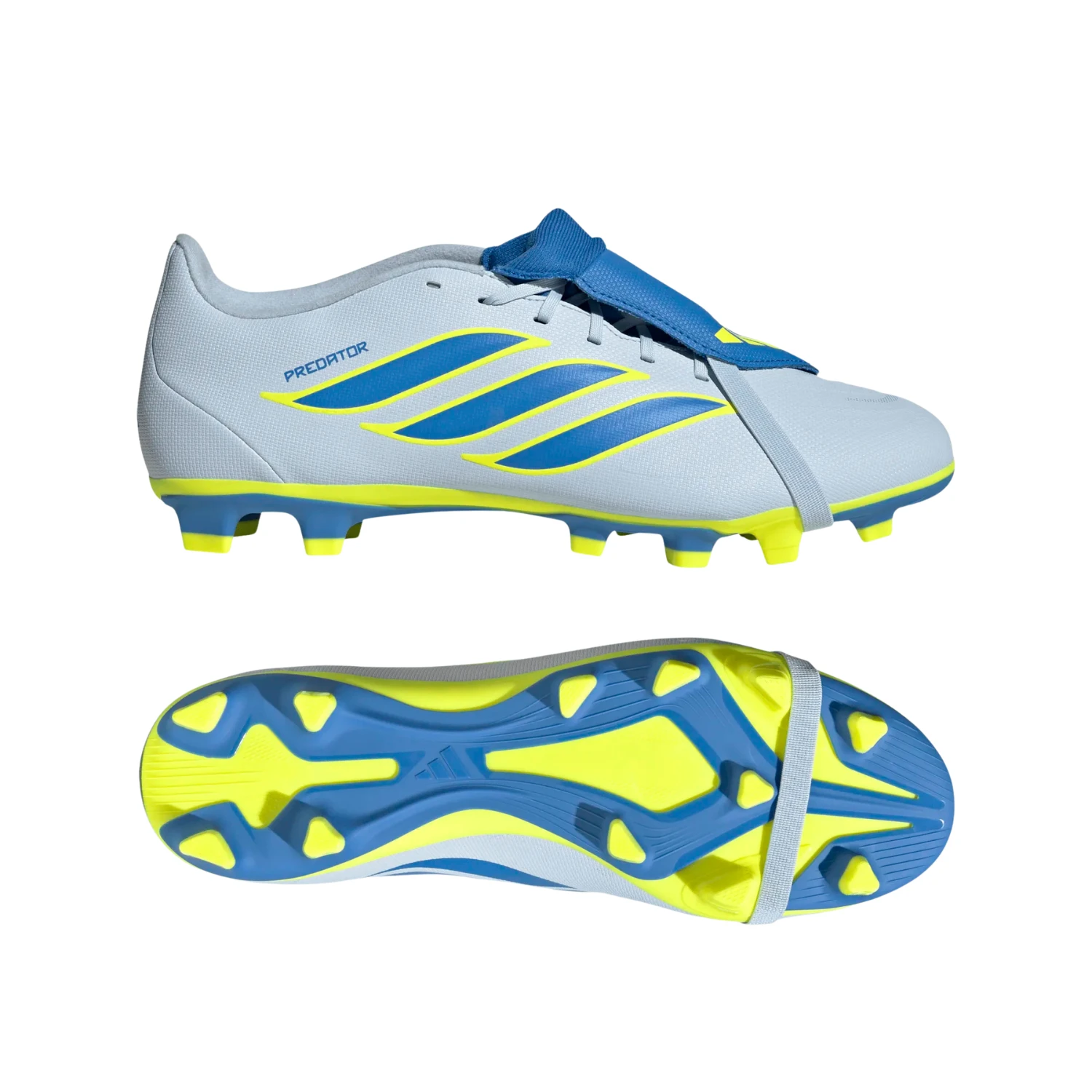 Adidas Predator Club FT FG Football Boots - Crystal Sky/Blue/yellow Football Boots Adidas