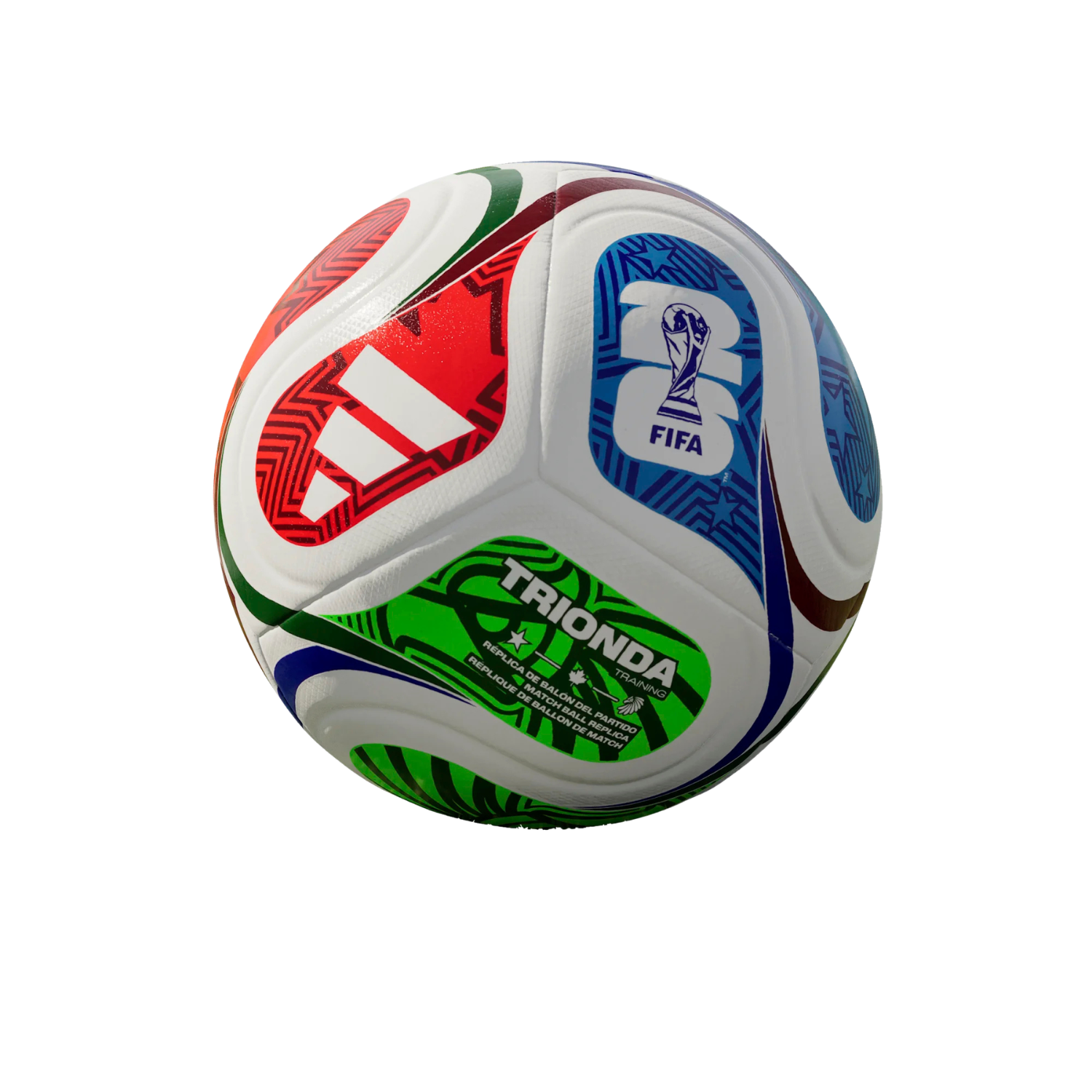 Adidas Trionda WC Training Ball - White/Red/Blue Accessories Adidas
