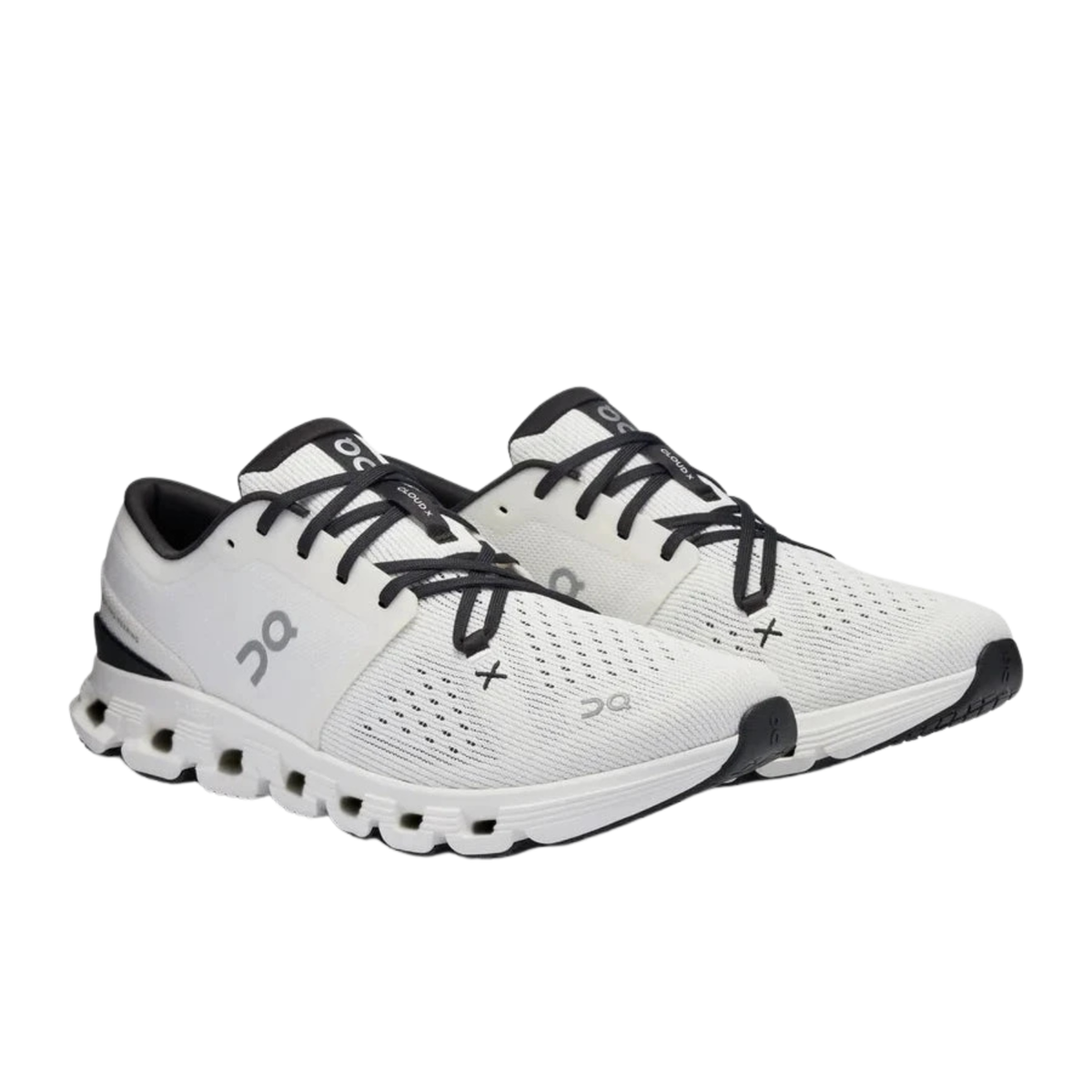 On Running Cloud X 4 Running Shoe Women - Ivory/Black Running Shoes On Running