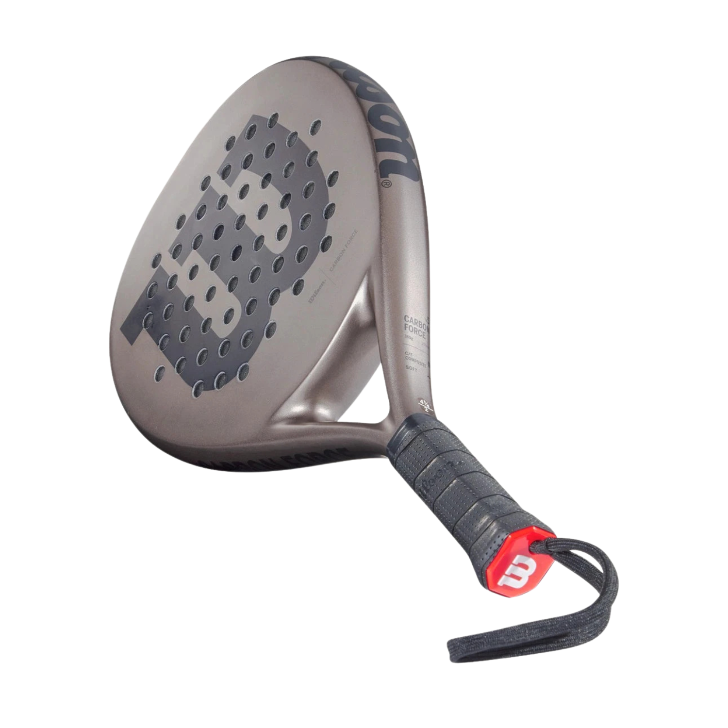 Wilson Carbon Force Padel Racket - Grey Padel Wilson