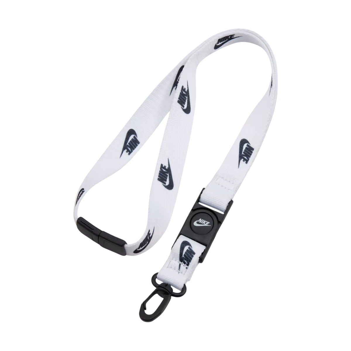 Nike Club Standard Lanyard - White/Black White Black White One Size Accessories Nike