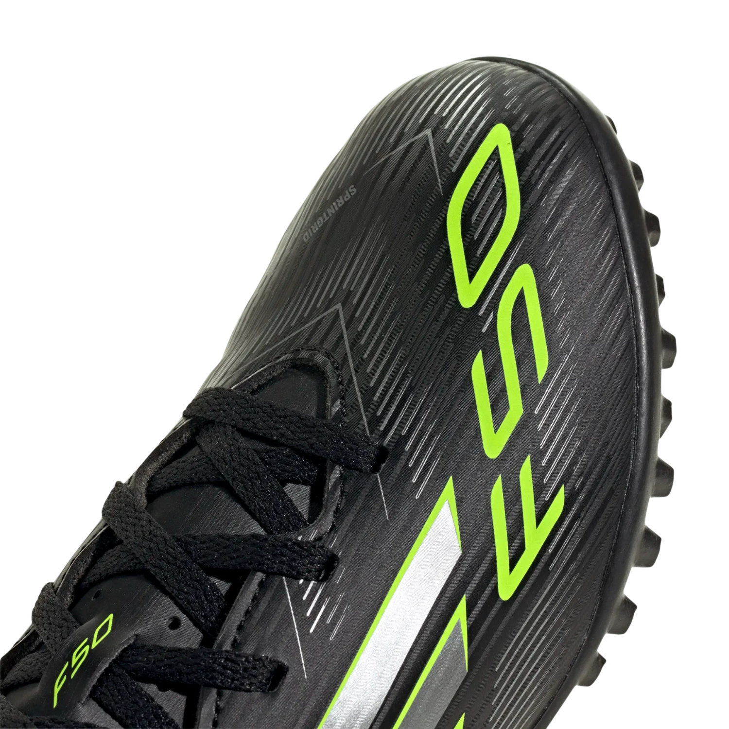 Adidas F50 Club TF Football Shoe Junior - Black/Lemon shoes Adidas