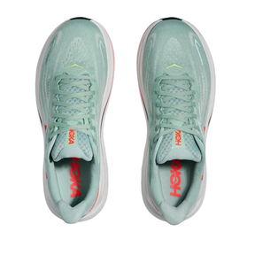 Hoka Clifton 10 Running Shoe Men - Sage/Neon Flame Running Shoes Hoka