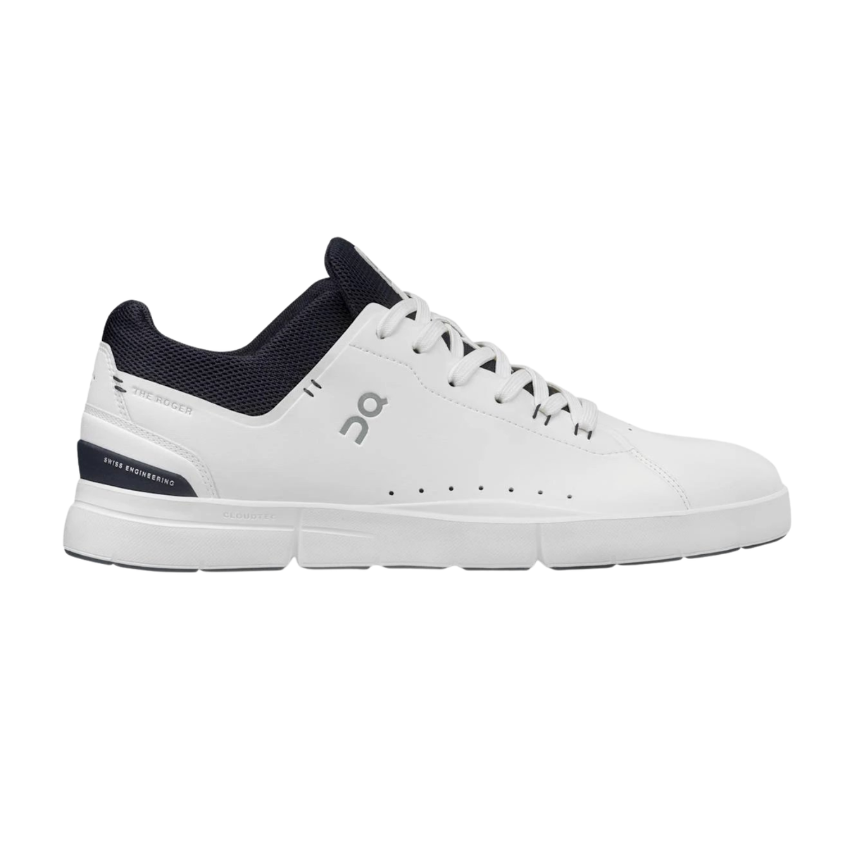 On Running The Roger Advantage Tennis Shoe Men - White/Midnight Tennis Shoes On Running