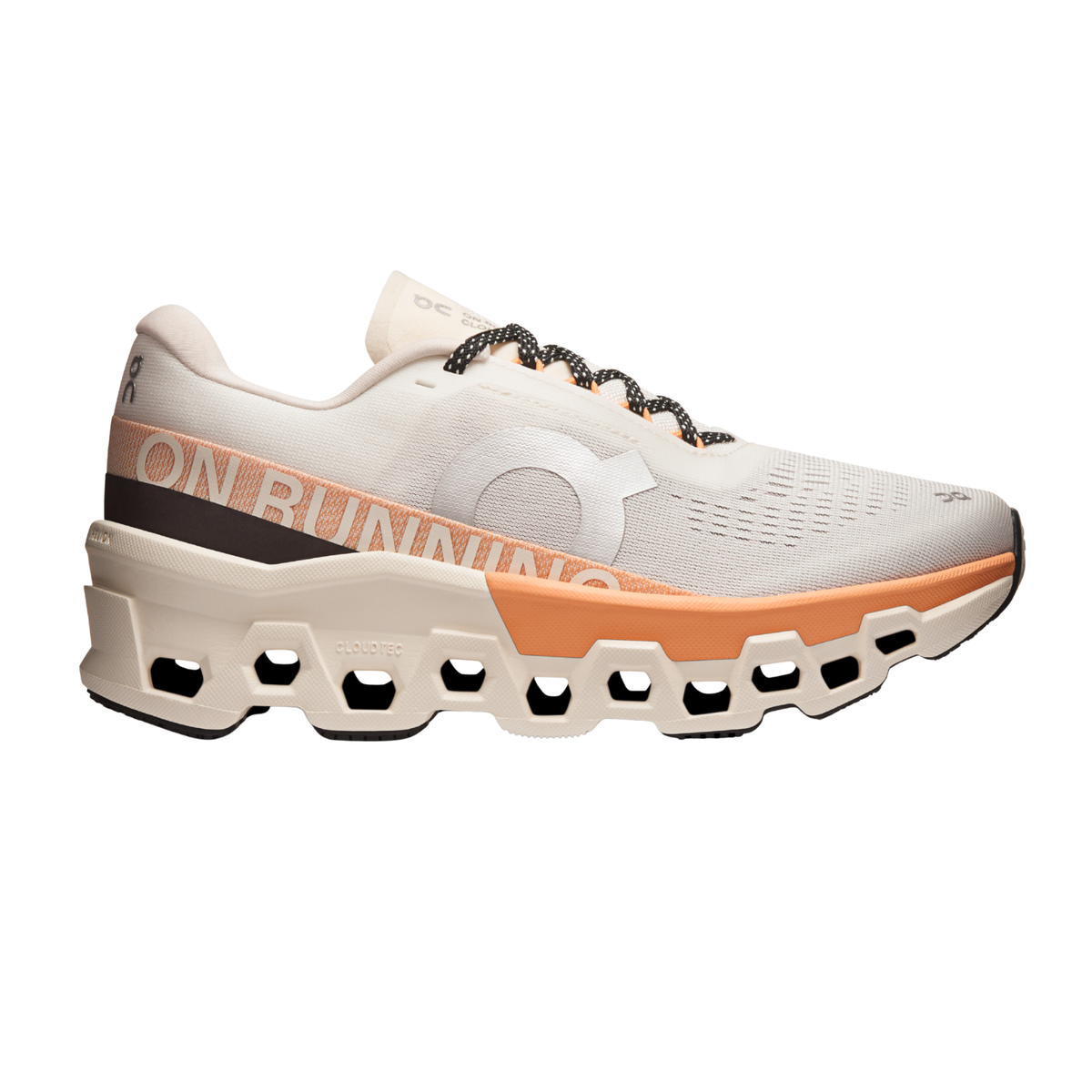 On Running Cloudmonster 2 Running Shoe Women - Ivory/Tangerine Running Shoes On Running