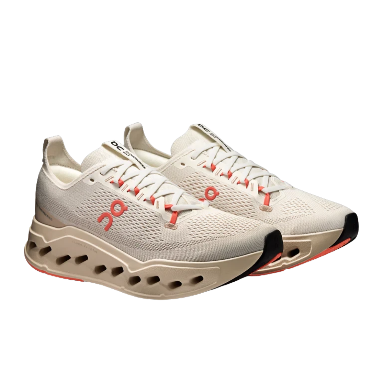On Running Cloudsurfer Max Running Shoe Women - Ivory/Salmon Running Shoes On Running