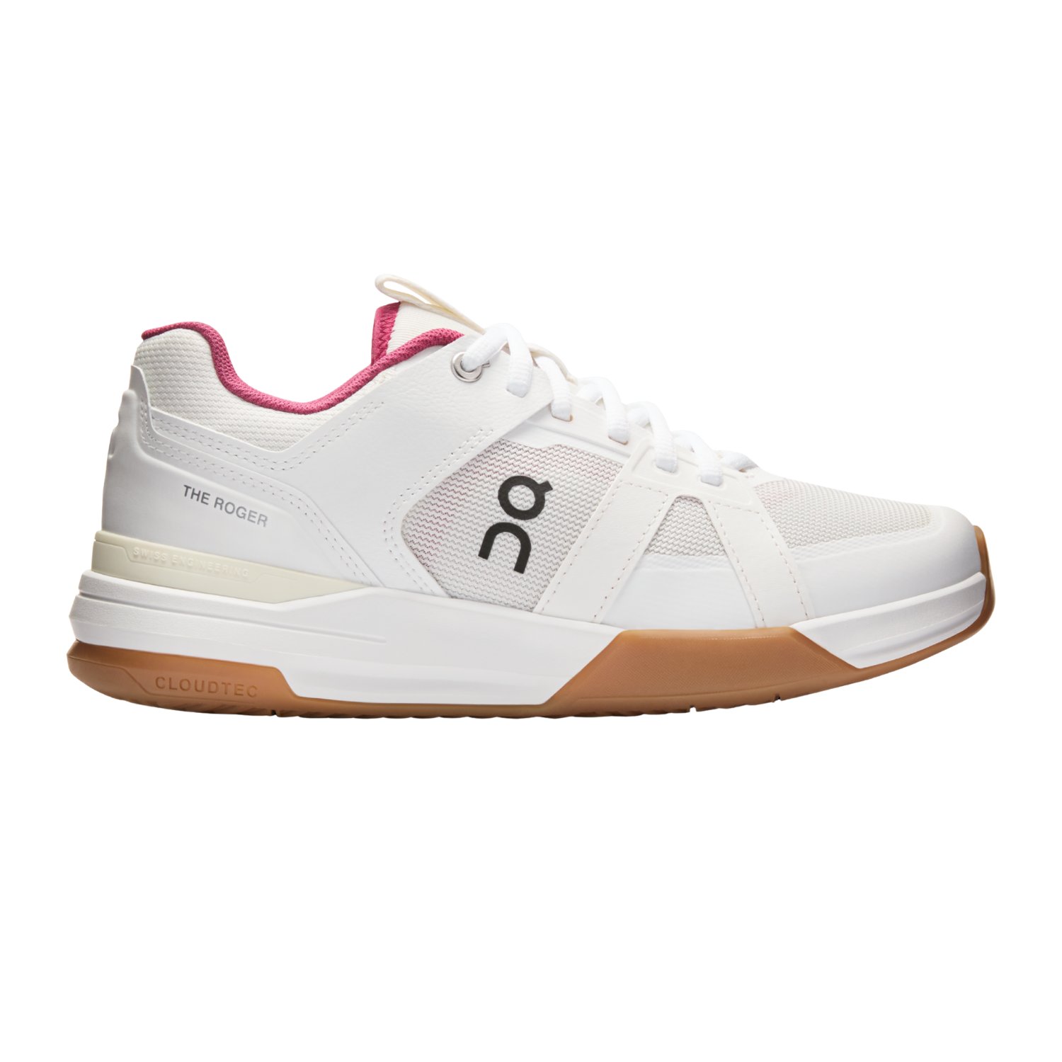 On Running The Roger Clubhouse Pro Tennis Shoe Women - Ivory/Grenadine Tennis Shoes On Running