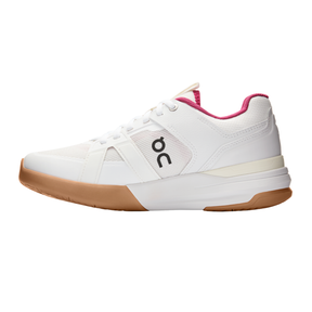 On Running The Roger Clubhouse Pro Tennis Shoe Women - Ivory/Grenadine Ivory Grenadine Tennis Shoes On Running