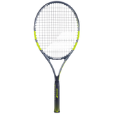 Babolat Carlitos Junior 26 2026 Badminton Racket Strung - Grey/Yellow Grey Yellow 26" Tennis Rackets Babolat