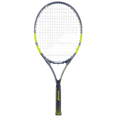 Babolat Carlitos Junior 25 2026 Badminton Racket Strung - Grey/Yellow Grey Yellow 25" Tennis Rackets Babolat