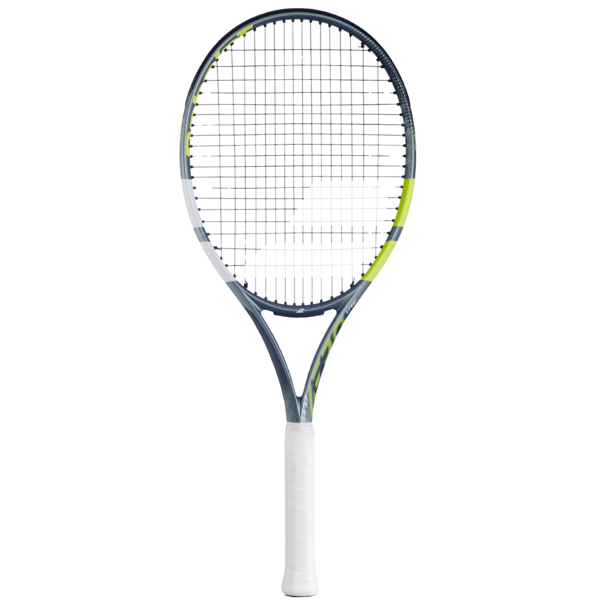 Babolat Evo Aero Lite 2026 Tennis Racket Strung - Grey/Yellow Grey Yellow Tennis Rackets Babolat