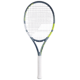 Babolat Evo Aero Lite 2026 Tennis Racket Strung - Grey/Yellow Grey Yellow Tennis Rackets Babolat