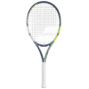 Babolat Evo Aero Lite 2026 Tennis Racket Strung - Grey/Yellow Grey Yellow Tennis Rackets Babolat