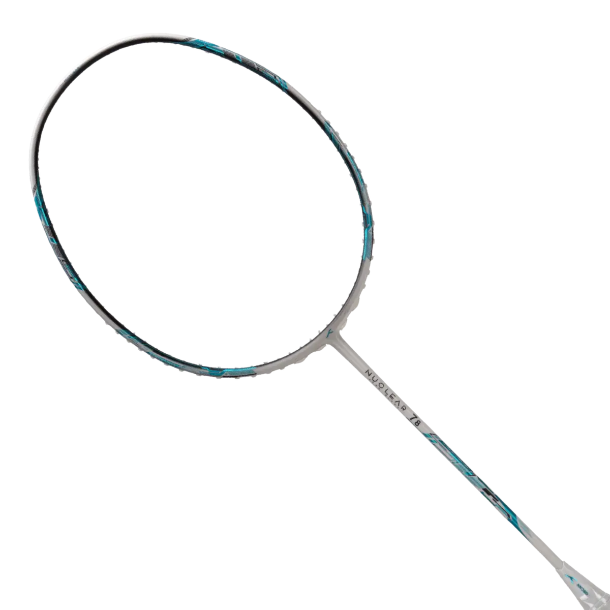 Hundred Nuclear 78 5U Badminton Racket - White/Blue Badminton Rackets Hundred