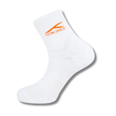 Hundred Quarter Socks - White/Orange White Orange One Size Clothing Hundred