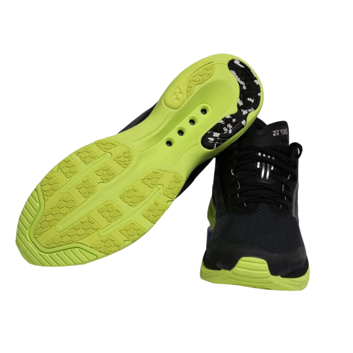 Yonex Power Cushion Saferun 100X Running Shoes (Men's) - Black/Yellow Clearance Yonex