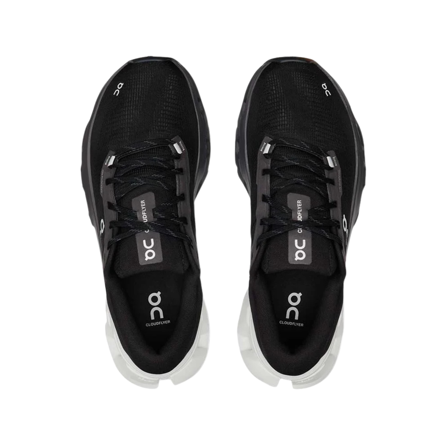 On Cloudflyer 5 Running Shoes Men - Black/White Running Shoes On Running