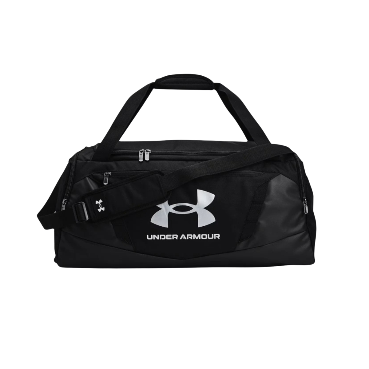 UA Undeniable 5.0 Medium Duffle 1369223 Black Metallic Silver Duffle Bag Under Armour