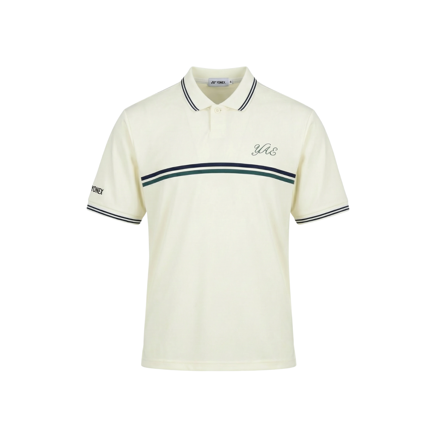 Yonex All England 1899 S/S Polo Shirt 26 - Cream Cream Clothing Yonex