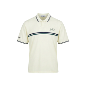 Yonex All England 1899 S/S Polo Shirt 26 - Cream Cream Clothing Yonex