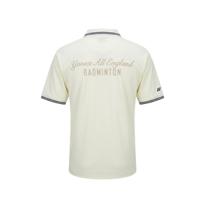 Yonex All England 1899 S/S Polo Shirt 26 - Cream Clothing Yonex