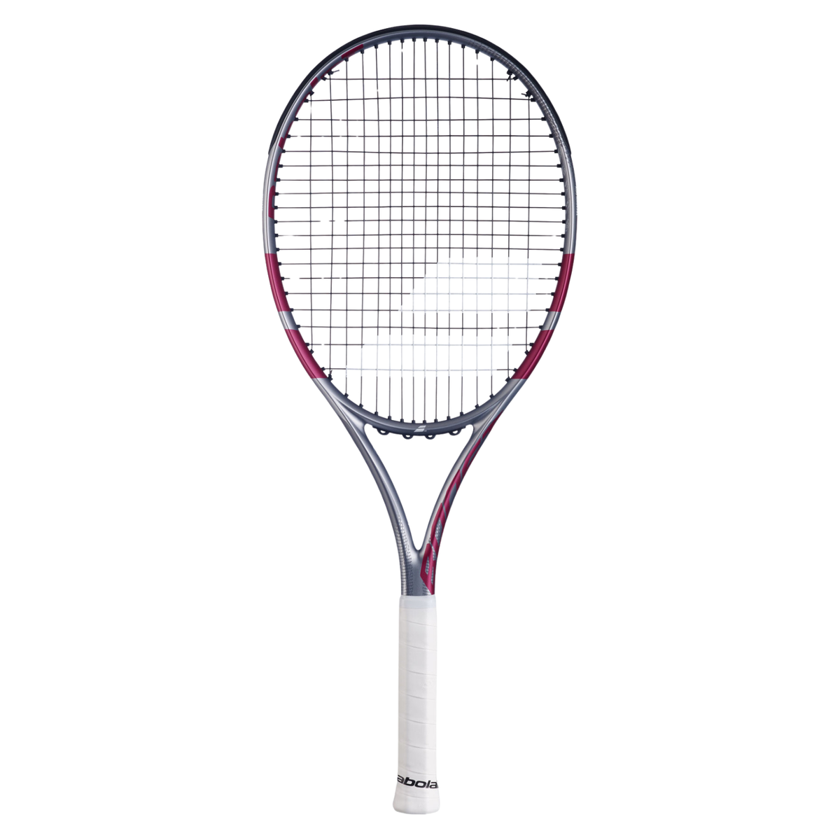 Babolat Boost Aero Pink 2026 Strung Tennis Racket - Grey/Pink Grey Pink Tennis Rackets Babolat