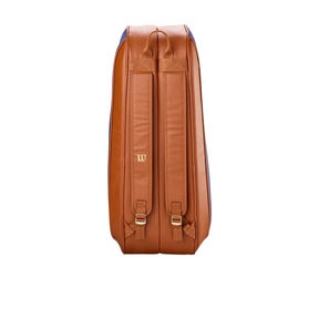 Wilson Heritage V2 6 Racket Bag - Cream/Navy Luggage Wilson