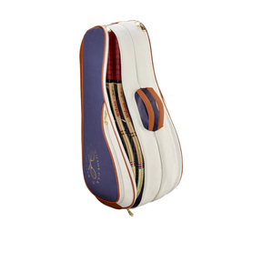 Wilson Heritage V2 6 Racket Bag - Cream/Navy Luggage Wilson