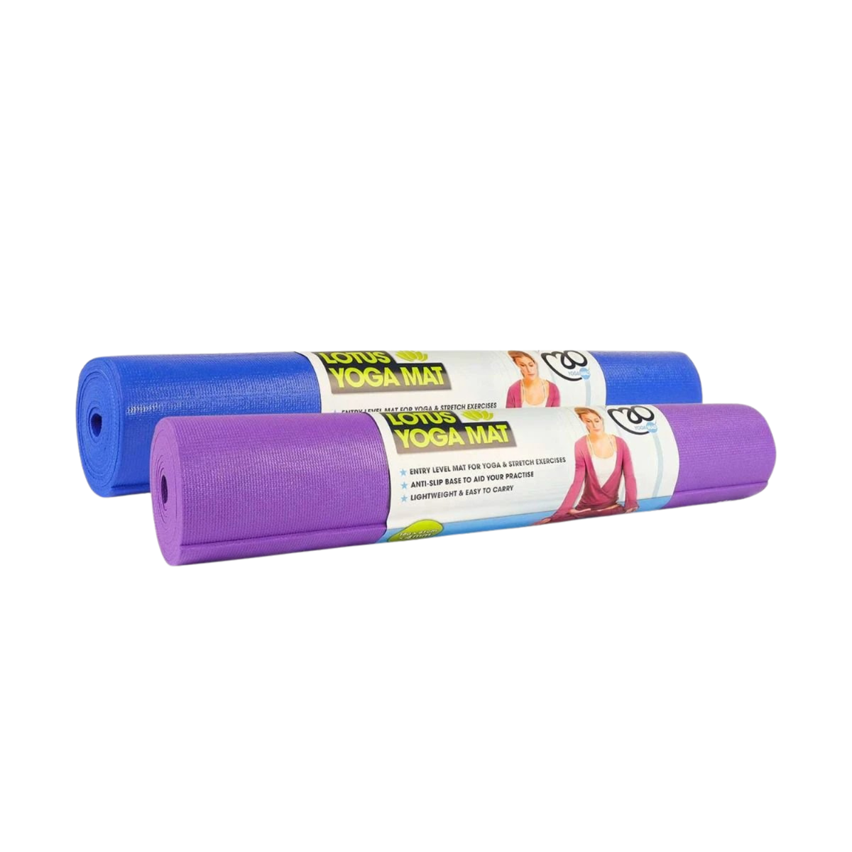 Fitness Mad Lotus Yoga Mat 4mm - Purple/Blue Fitness Mad