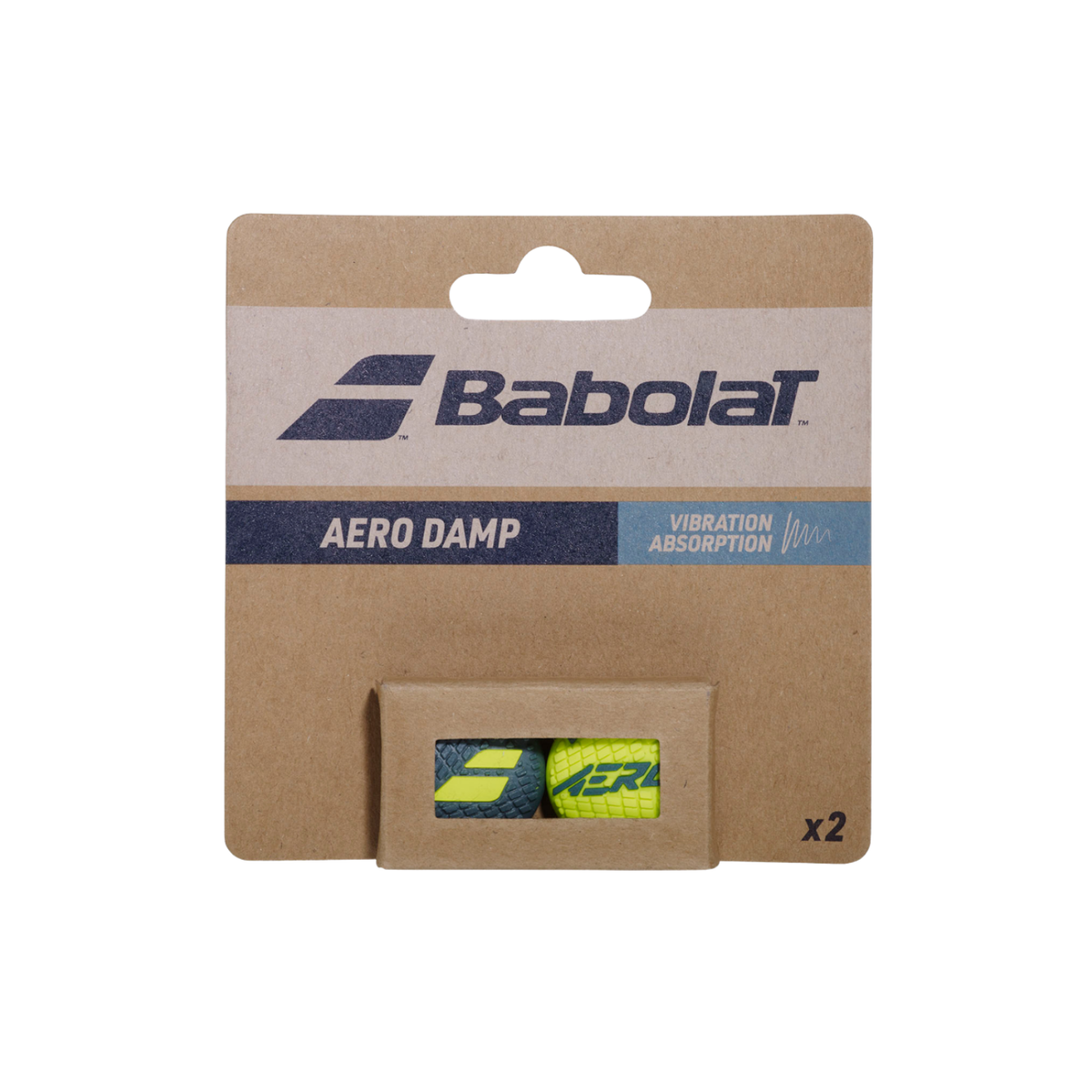 Babolat Aero Damp Dampener - Grey/Yellow Accessories Babolat