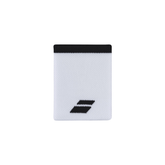 Babolat Logo Jumbo Wristband Unisex (Single) - White/Black White Black 10.5 cm Accessories Babolat