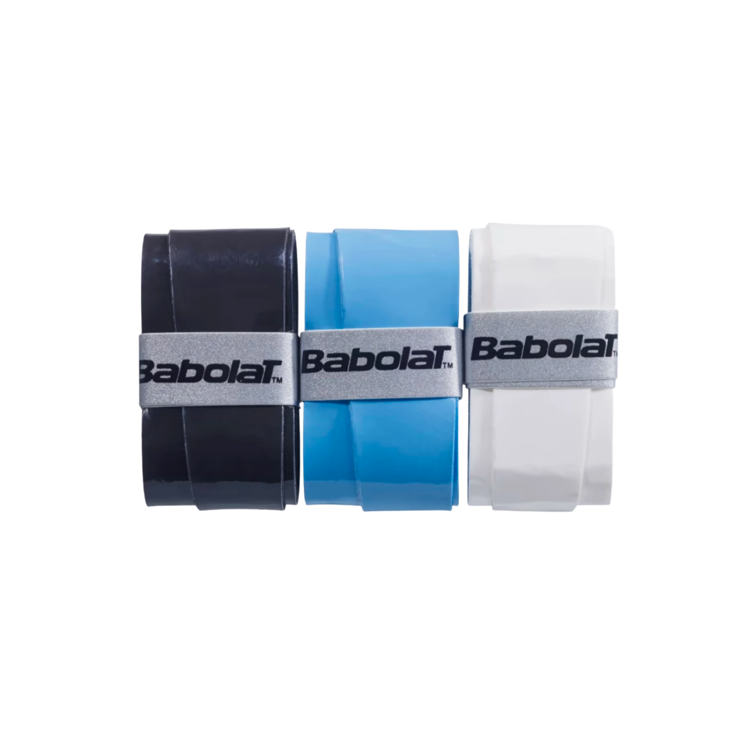 Babolat My Overgrip (3 Pack) - Black/Blue/White Overgrips Babolat