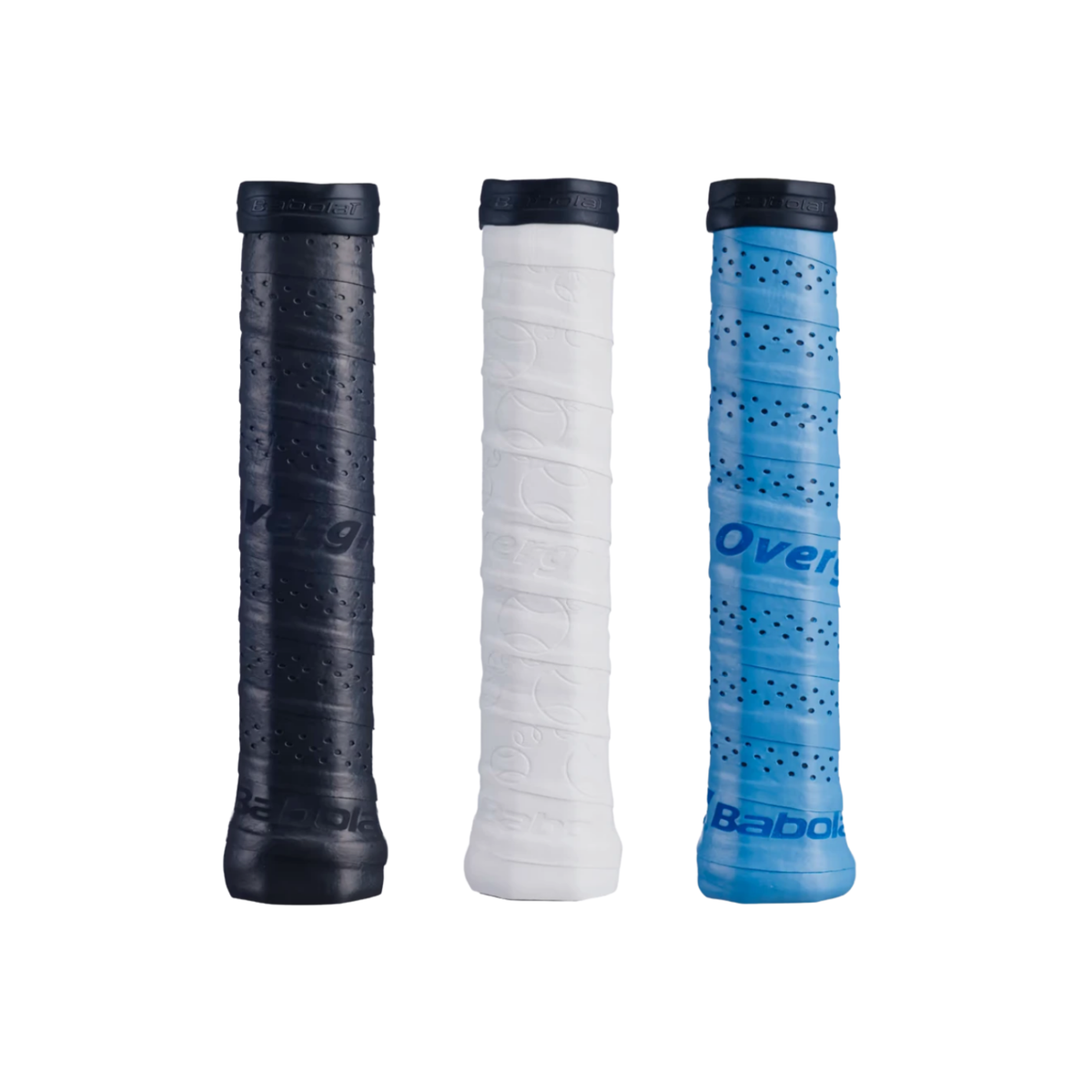 Babolat My Overgrip (3 Pack) - Black/Blue/White Overgrips Babolat