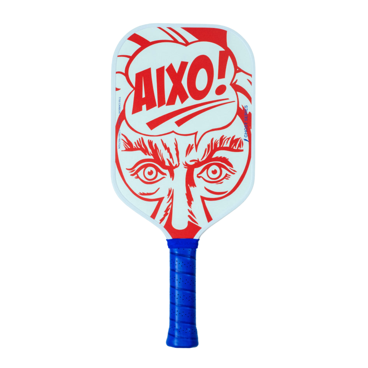 Aixo CP03 Ghost Series Popstar T700 Carbon Pickleball Paddle White Red One Size Pickleball Paddle Aixo