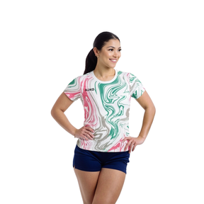Aixo Chrome 3 Womens T-Shirt - White T Shirt Aixo