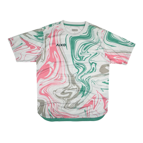 Aixo Chrome 3 Mens T-Shirt - White T Shirt Aixo