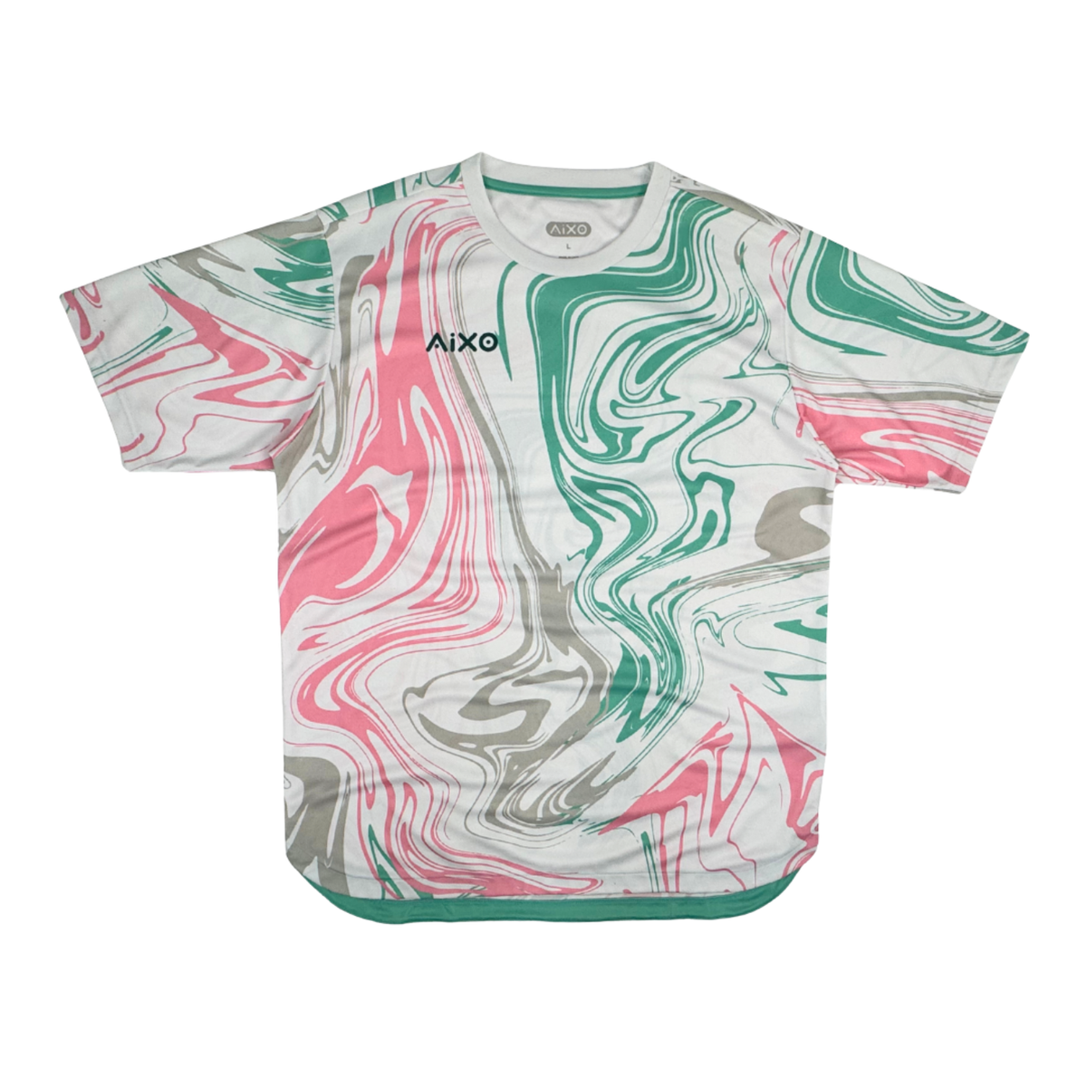AIXO Chrome Mens T-Shirt - White T Shirt Aixo