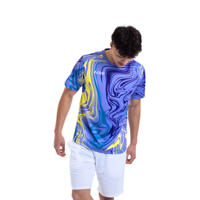 Aixo Chrome Mens T Shirt Lilac T Shirt Aixo
