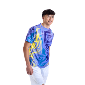 Aixo Chrome Mens T Shirt Lilac T Shirt Aixo