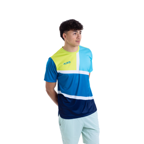 Aixo Court Mens T Shirt Teal T Shirt Aixo