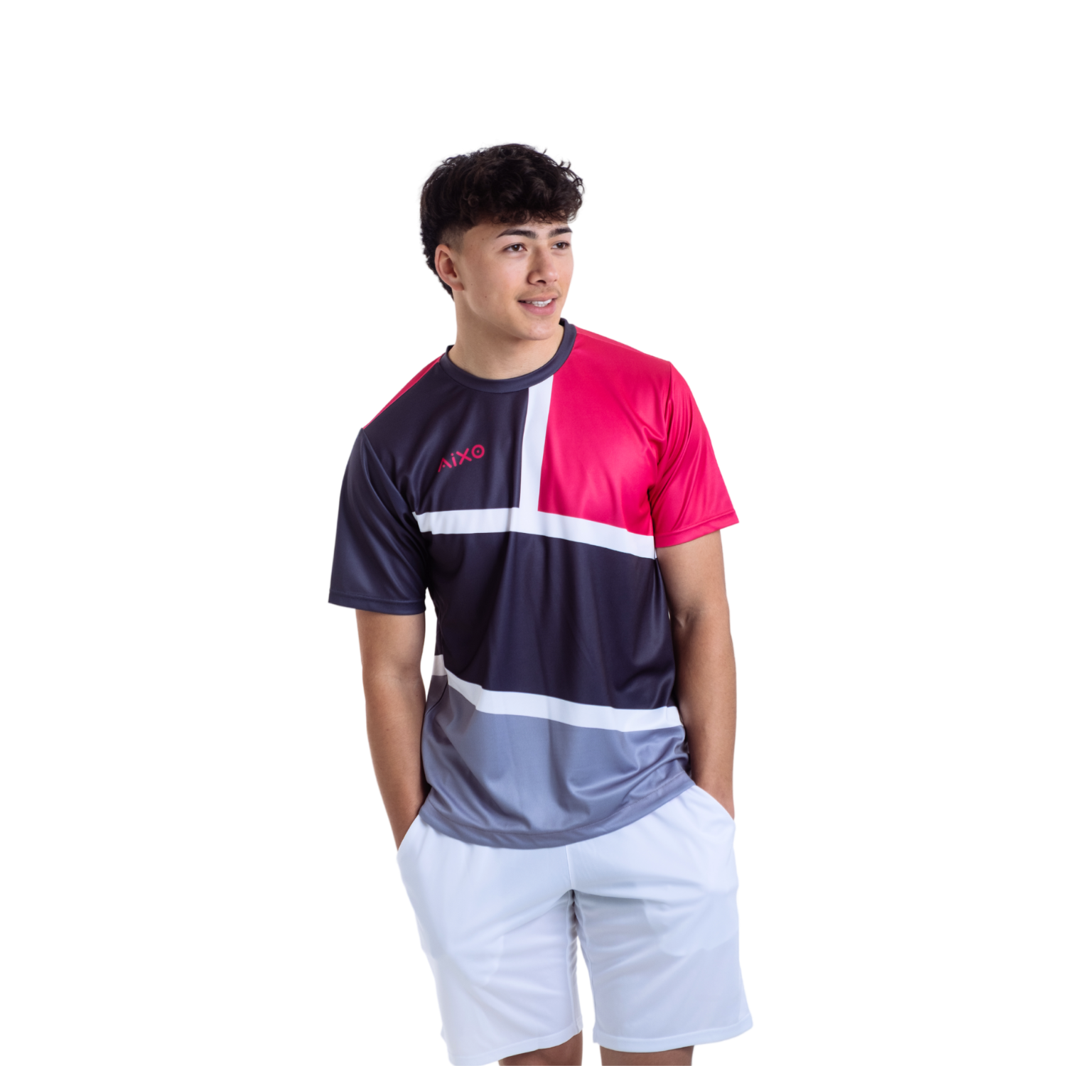 Aixo Court Mens T Shirt Teal T Shirt Aixo